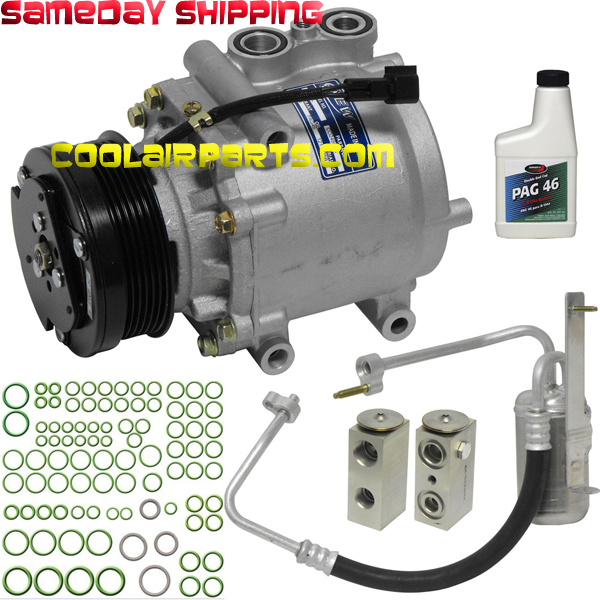 2002 - 2006 Ford Expedition NEW A/C Compressor without rear AC 1L2Z19703DA 15-21481 15-21486 15-21155 YC-2493 3L2Z19V703AA